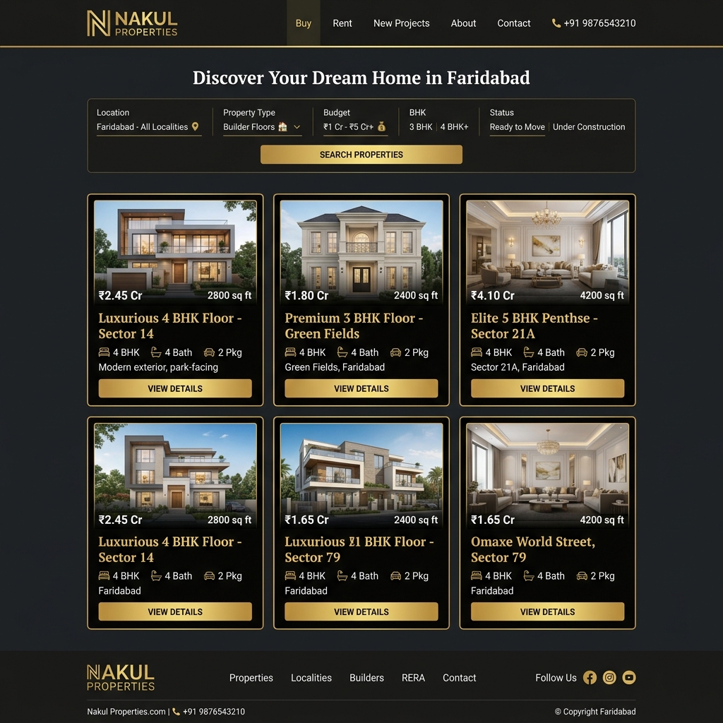 Nakul Properties real estate portal built by Anavya Infotech